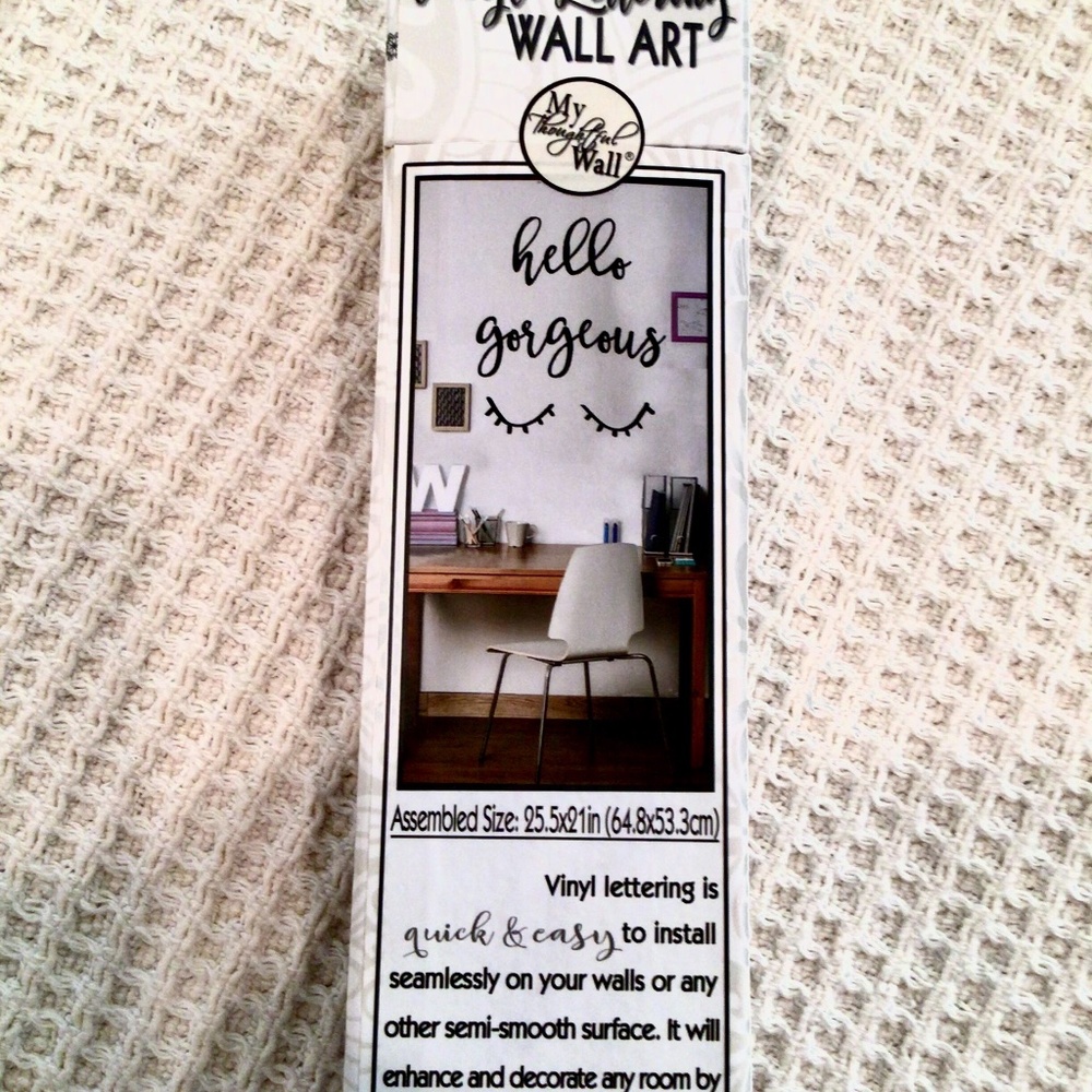 Wall Art from My Thoughtful Wall “Hello Gorgeous”!